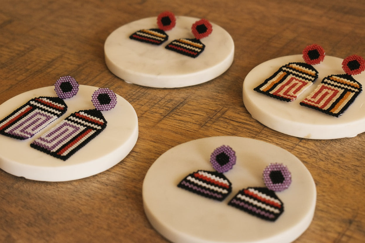 Tiahuanacu Short Earrings