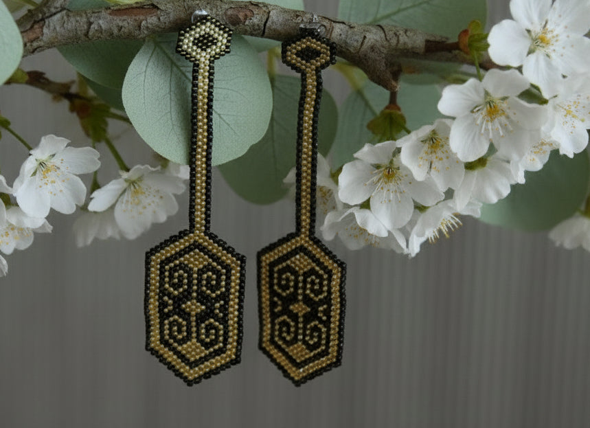 Nazca Long Earrings