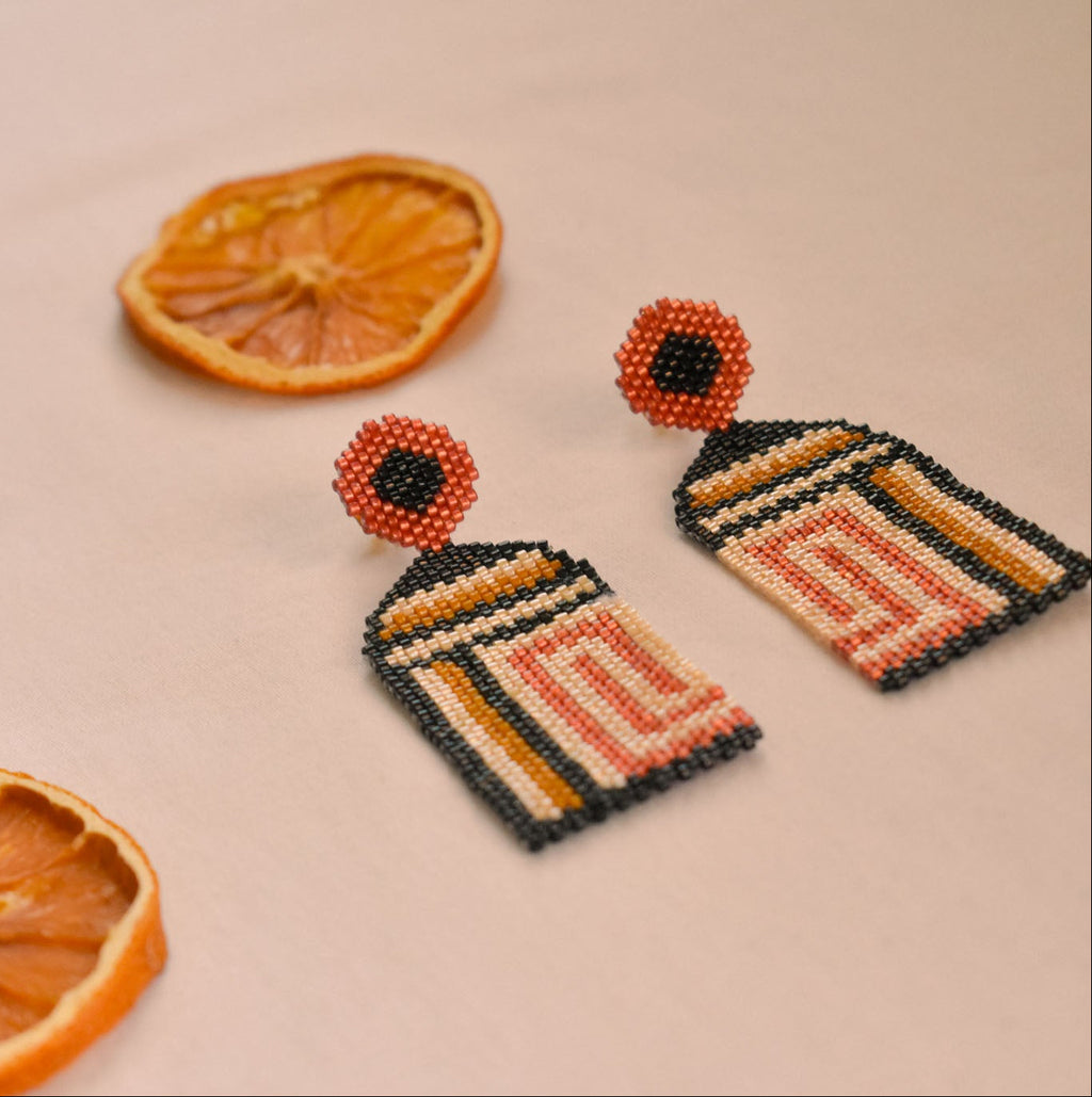 Tiahuanacu Long Earrings