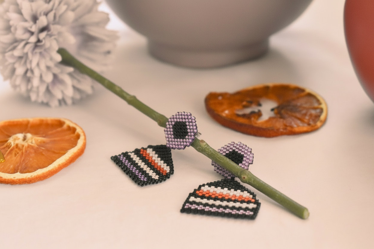 Tiahuanacu Short Earrings