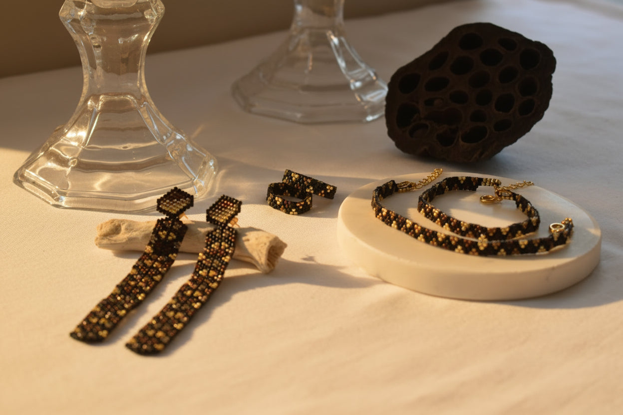 Chibcha Long Earrings