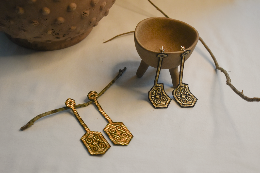 Nazca Long Earrings