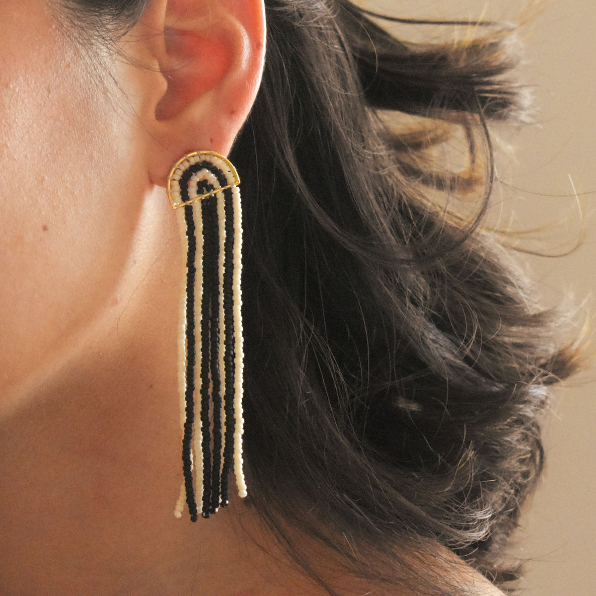 Aretes largos Rayitas