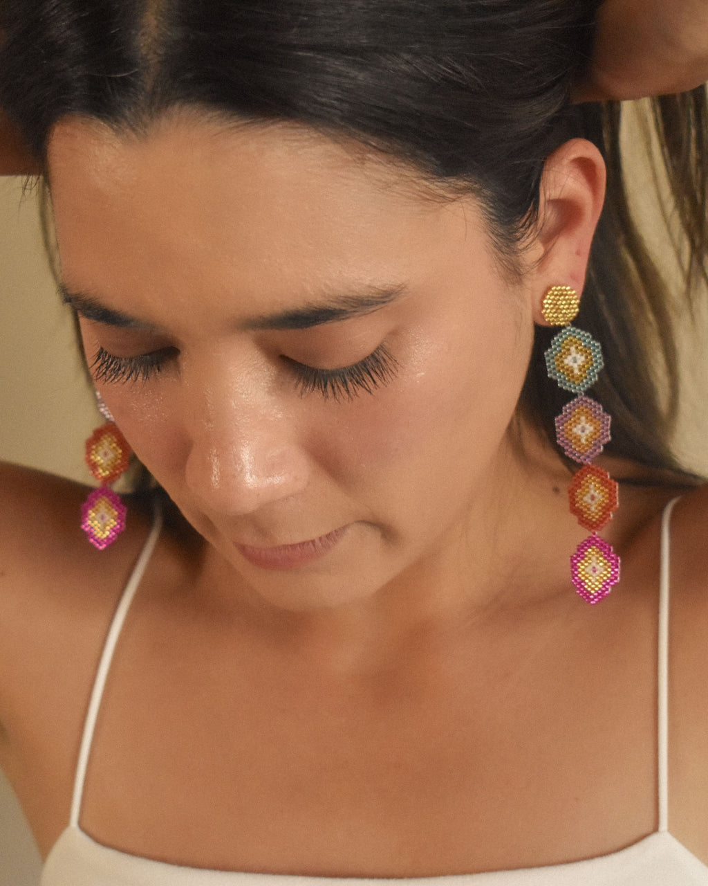 Jama Coaque Long Earrings