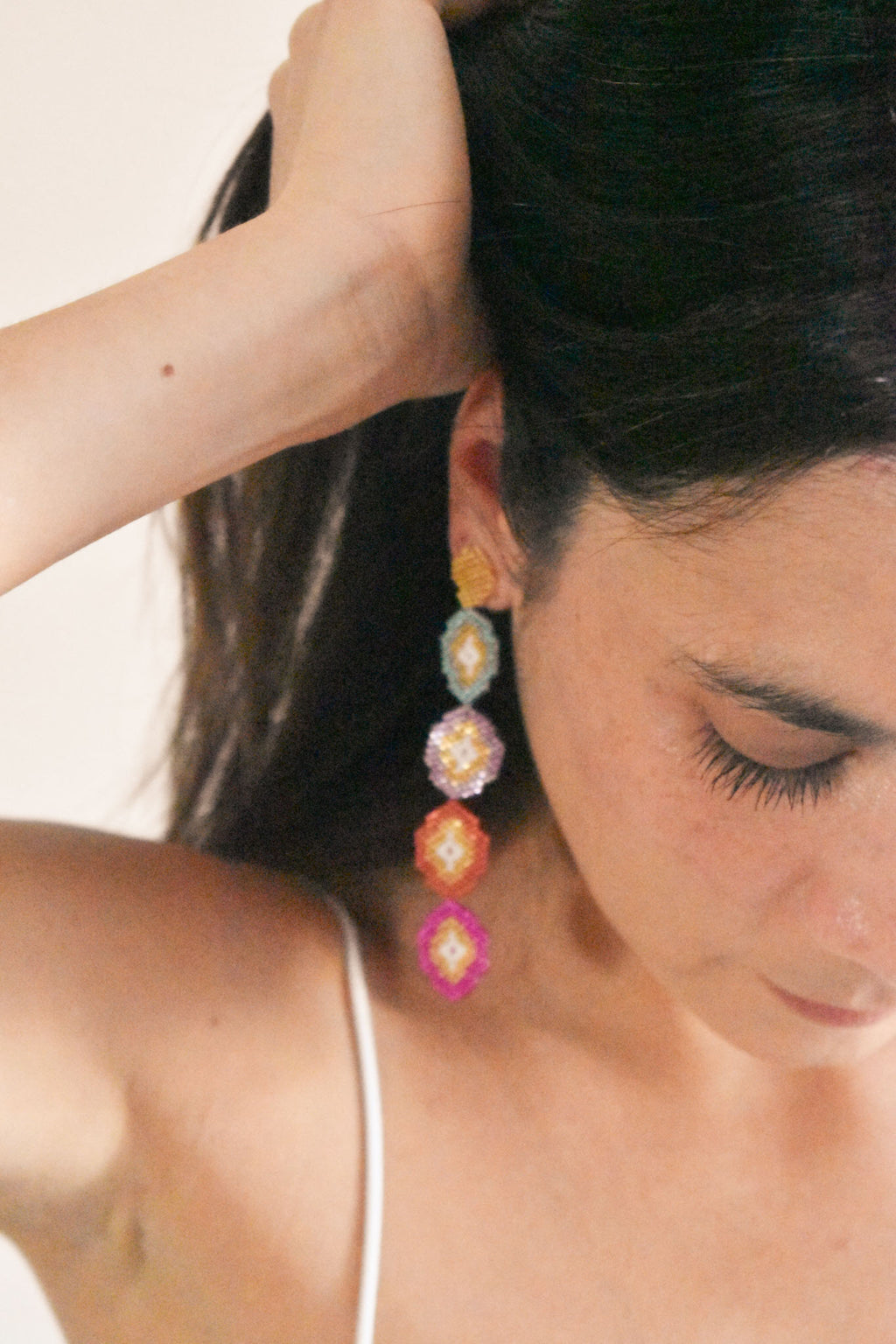 Jama Coaque Long Earrings