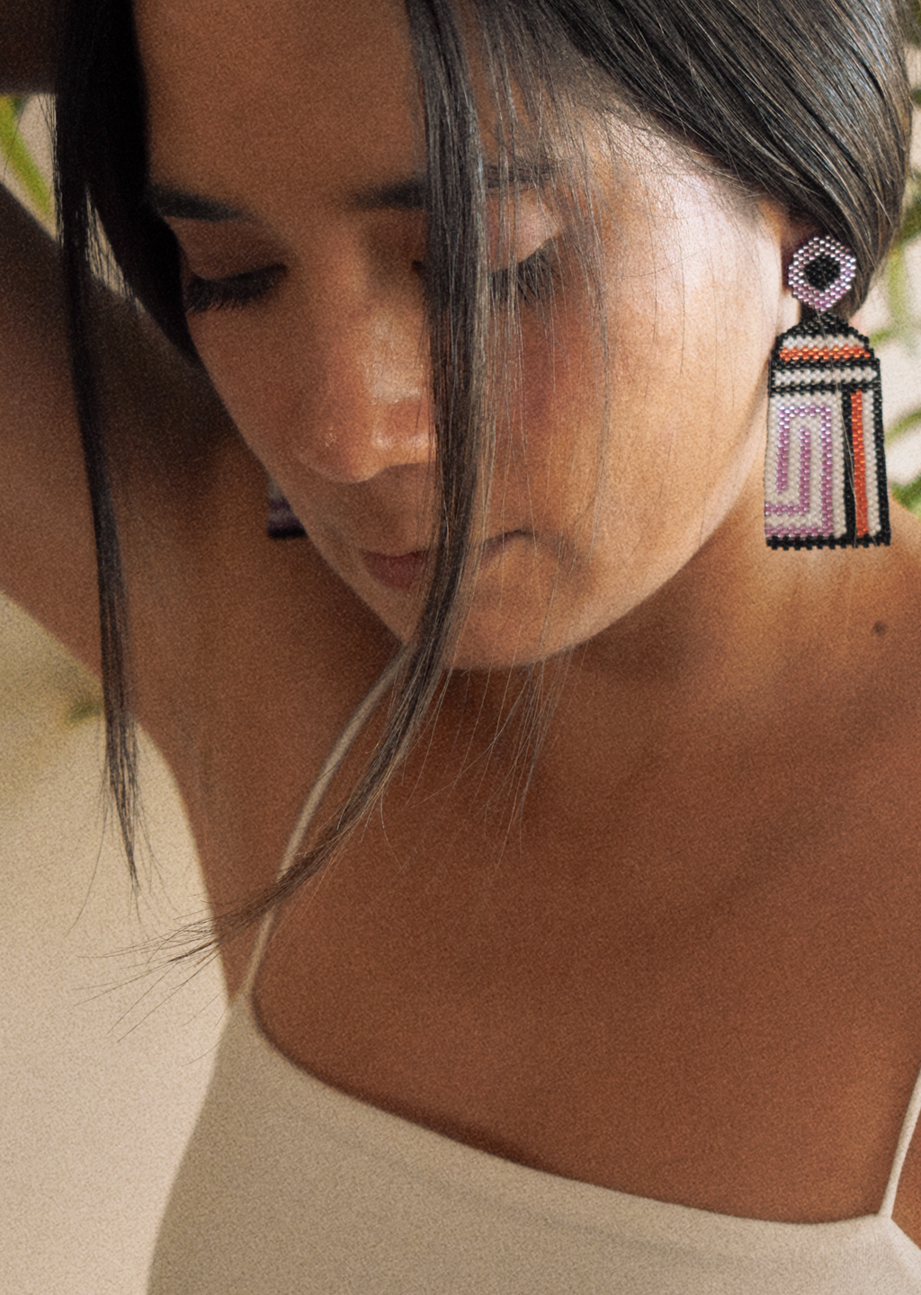 Tiahuanacu Long Earrings