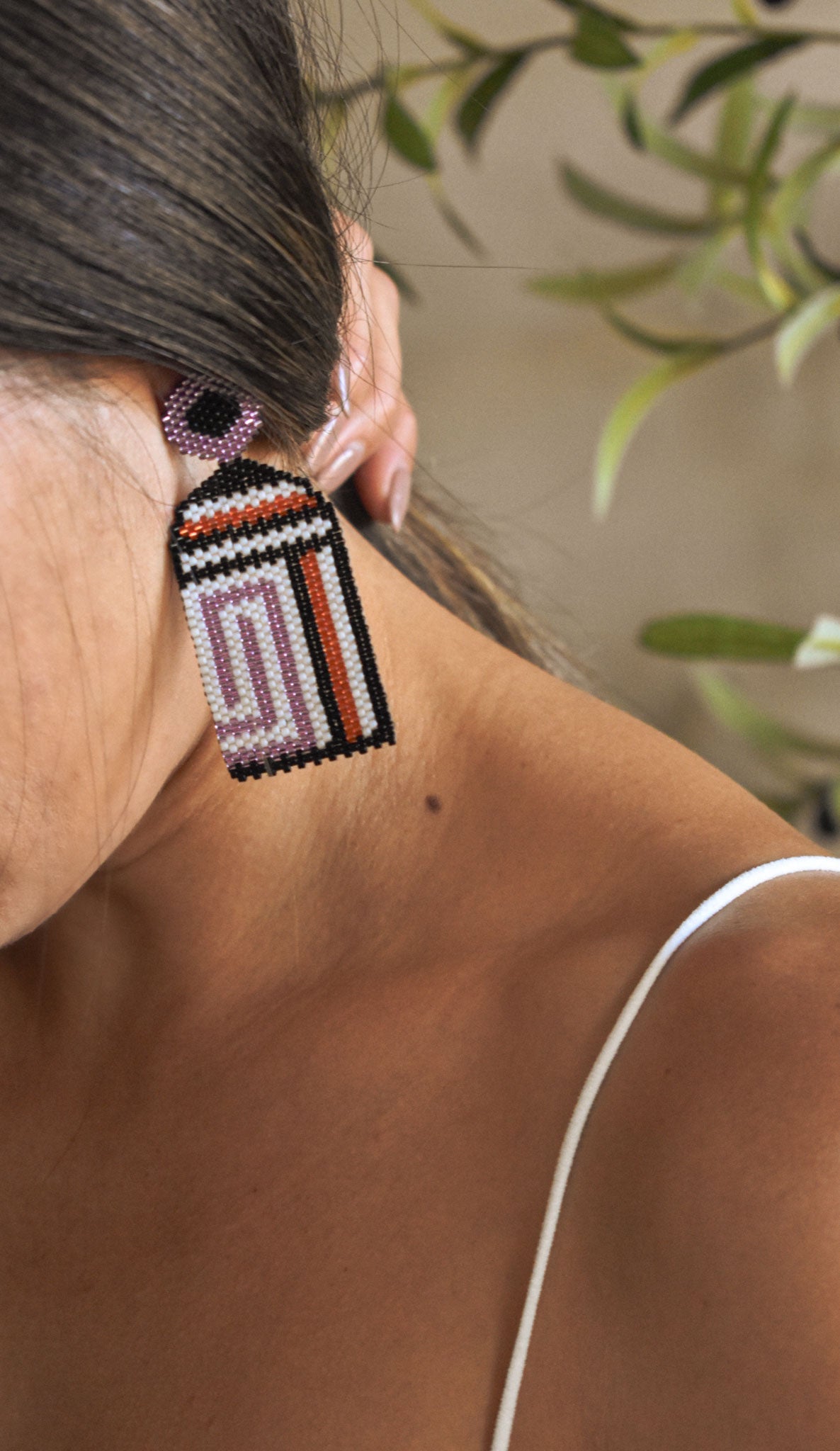Tiahuanacu Long Earrings