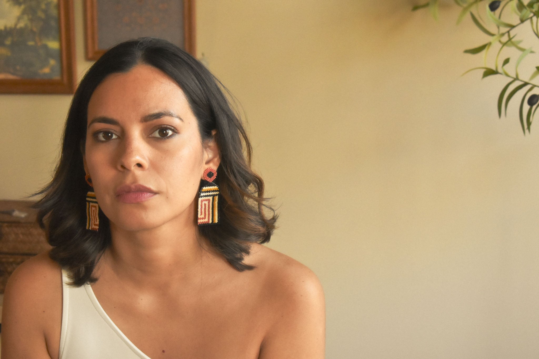 Tiahuanacu Long Earrings