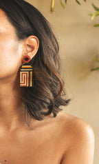 Tiahuanacu Long Earrings