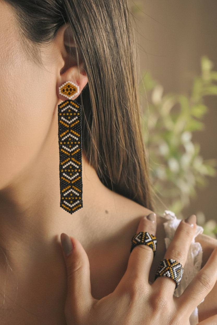 Quimbaya Long Earrings