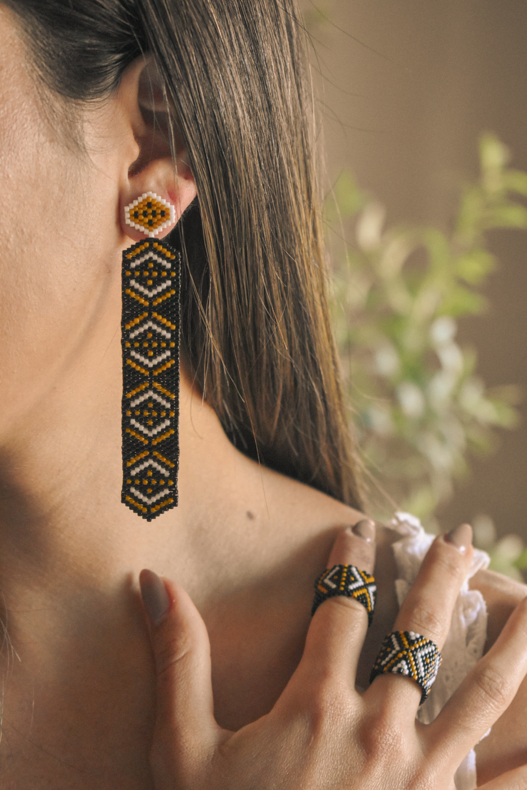 Quimbaya Long Earrings
