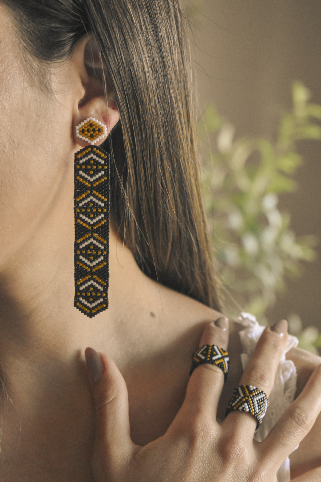 Quimbaya Long Earrings