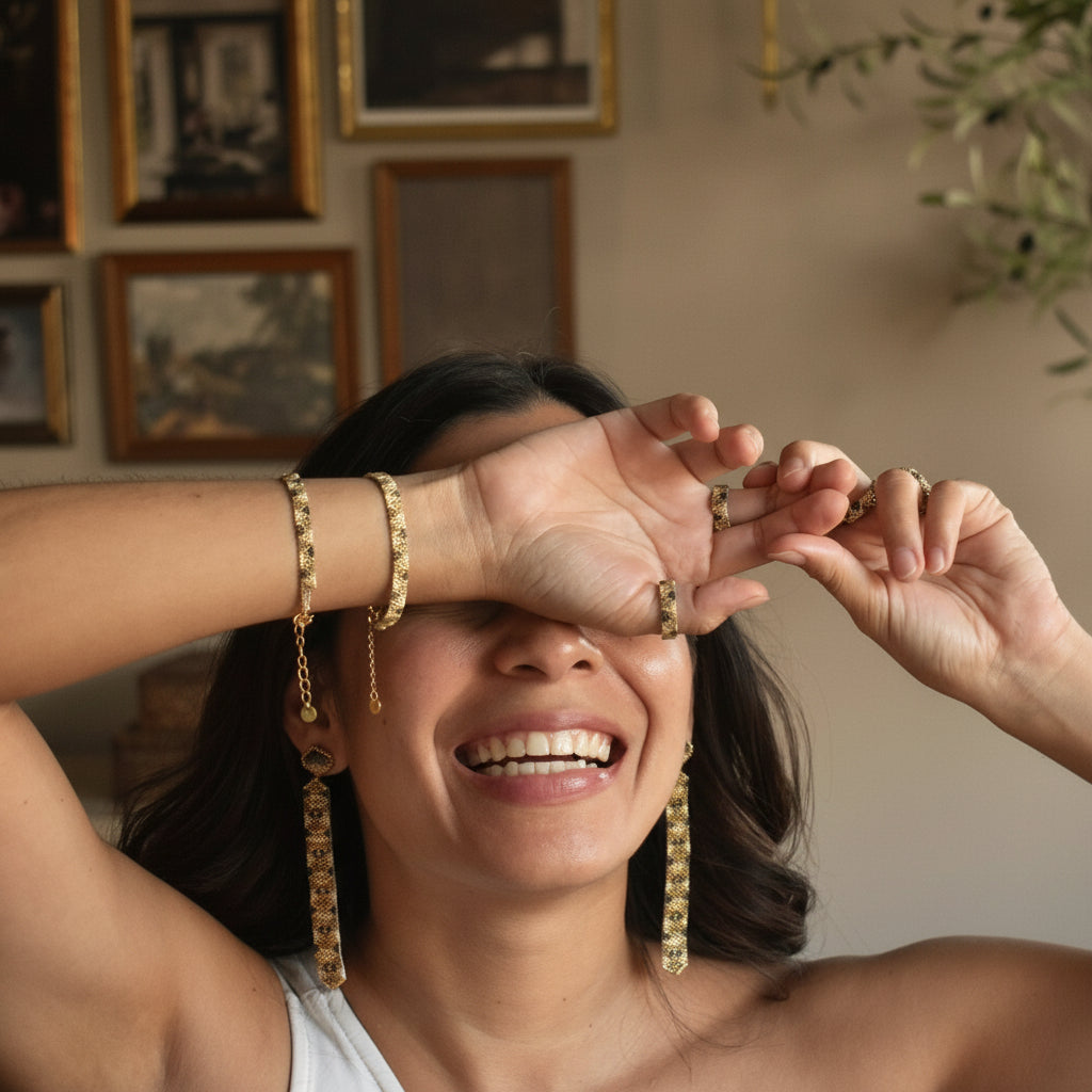 Chibcha Long Earrings