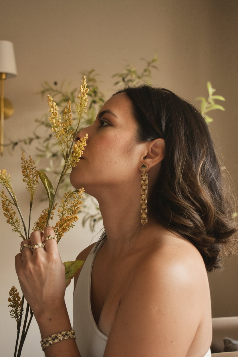 Chibcha Long Earrings