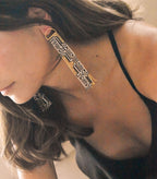 Pendientes largos mexicas