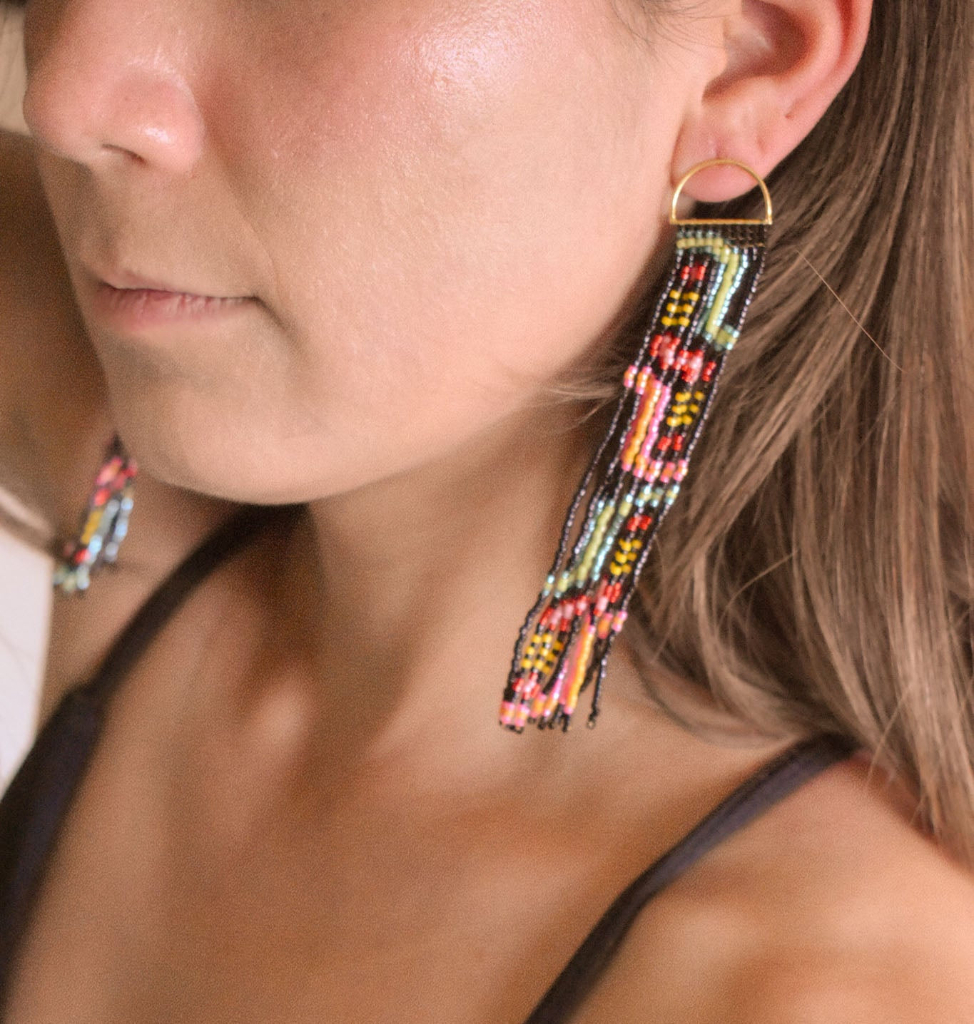 Mexica Long Earrings