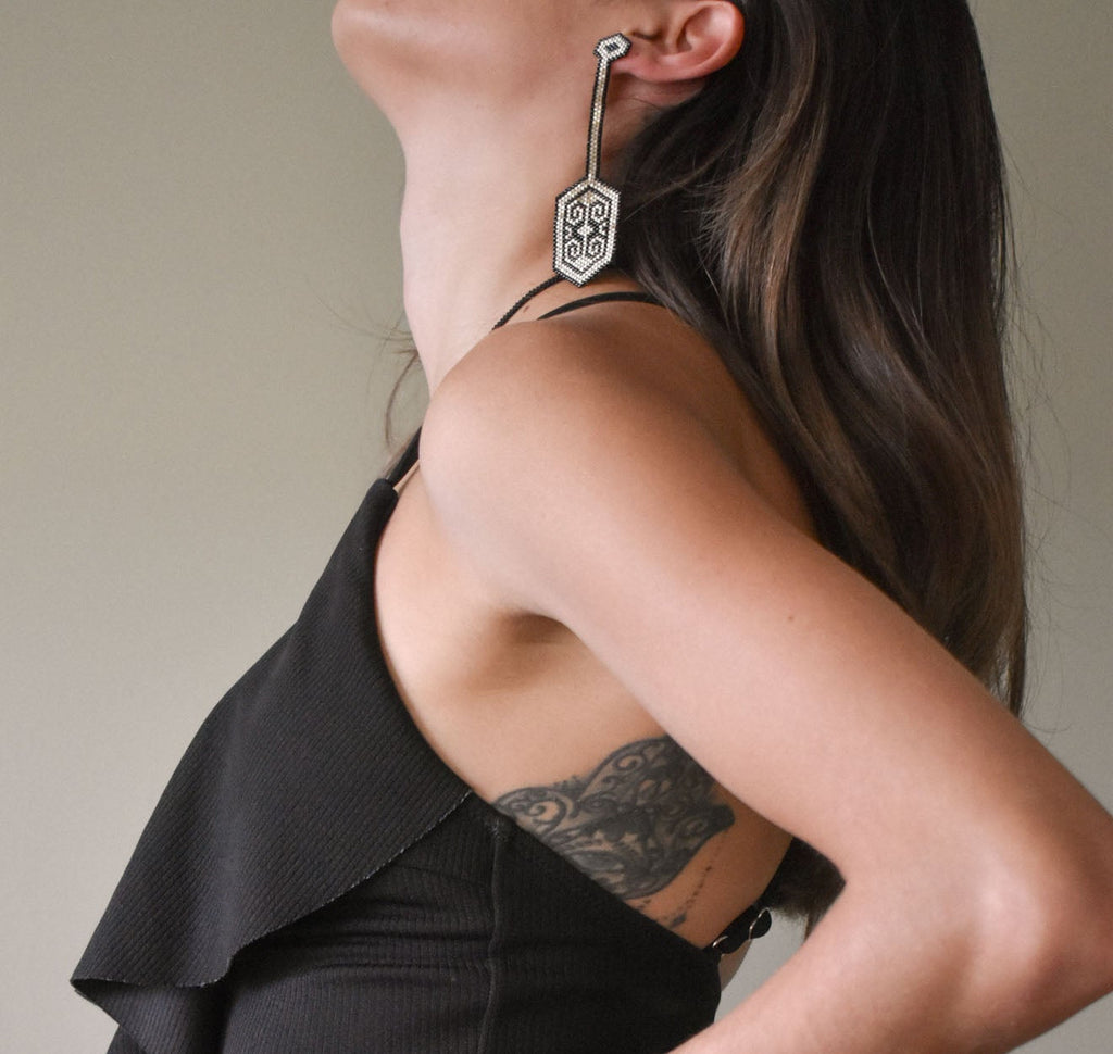 Nazca Long Earrings