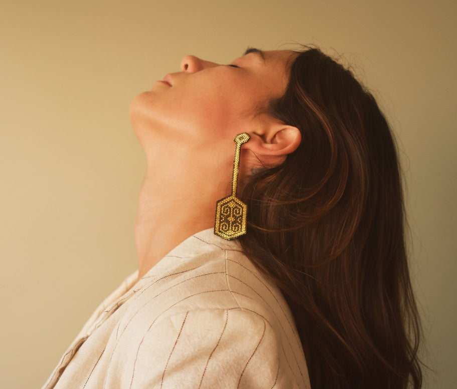 Nazca Long Earrings