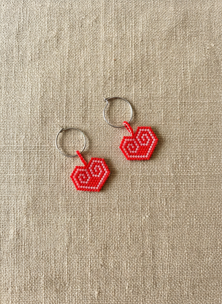 Nazca Heart Earrings