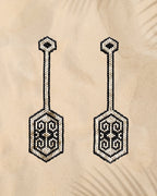 Nazca Long Earrings