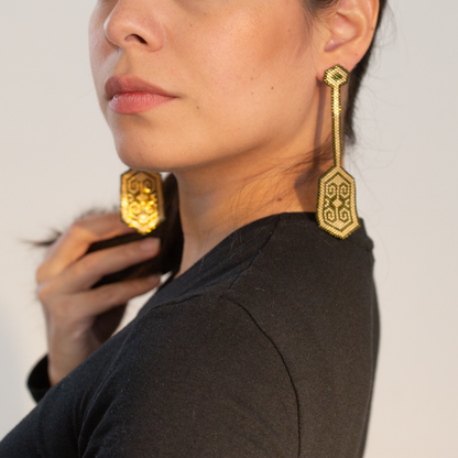 Nazca Long Earrings