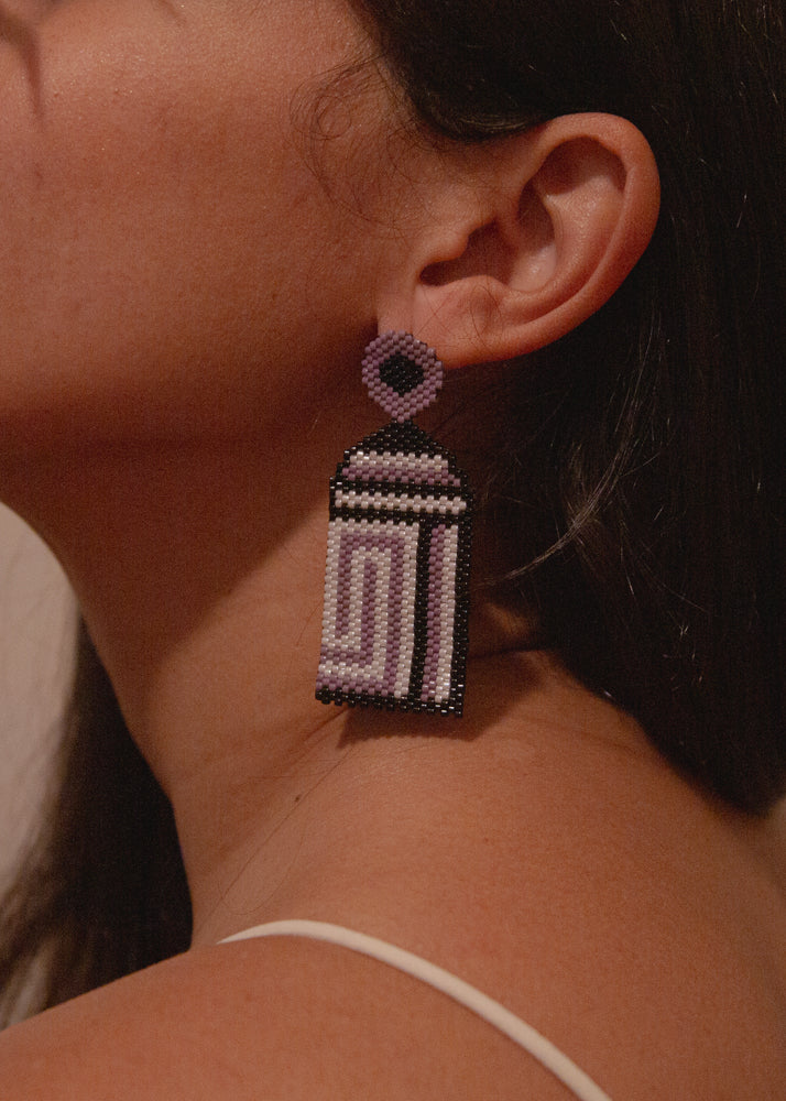 Tiahuanacu Long Earrings