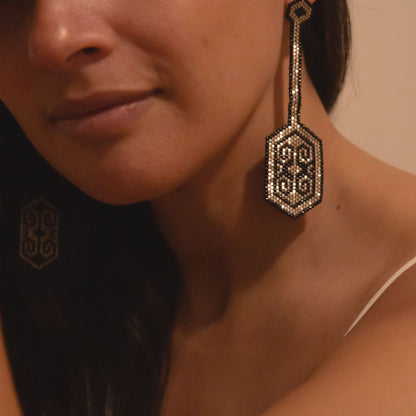 Nazca Long Earrings