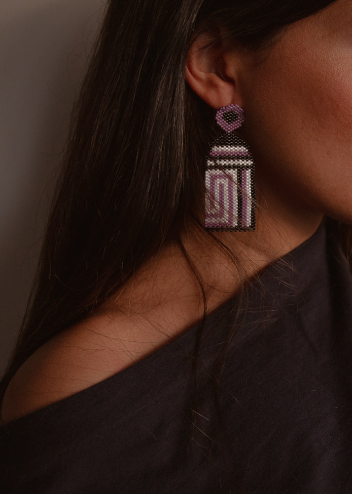 Tiahuanacu Long Earrings